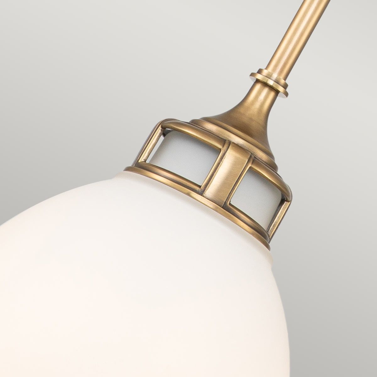 Amelia Light Medium Pendant in Heritage Brass