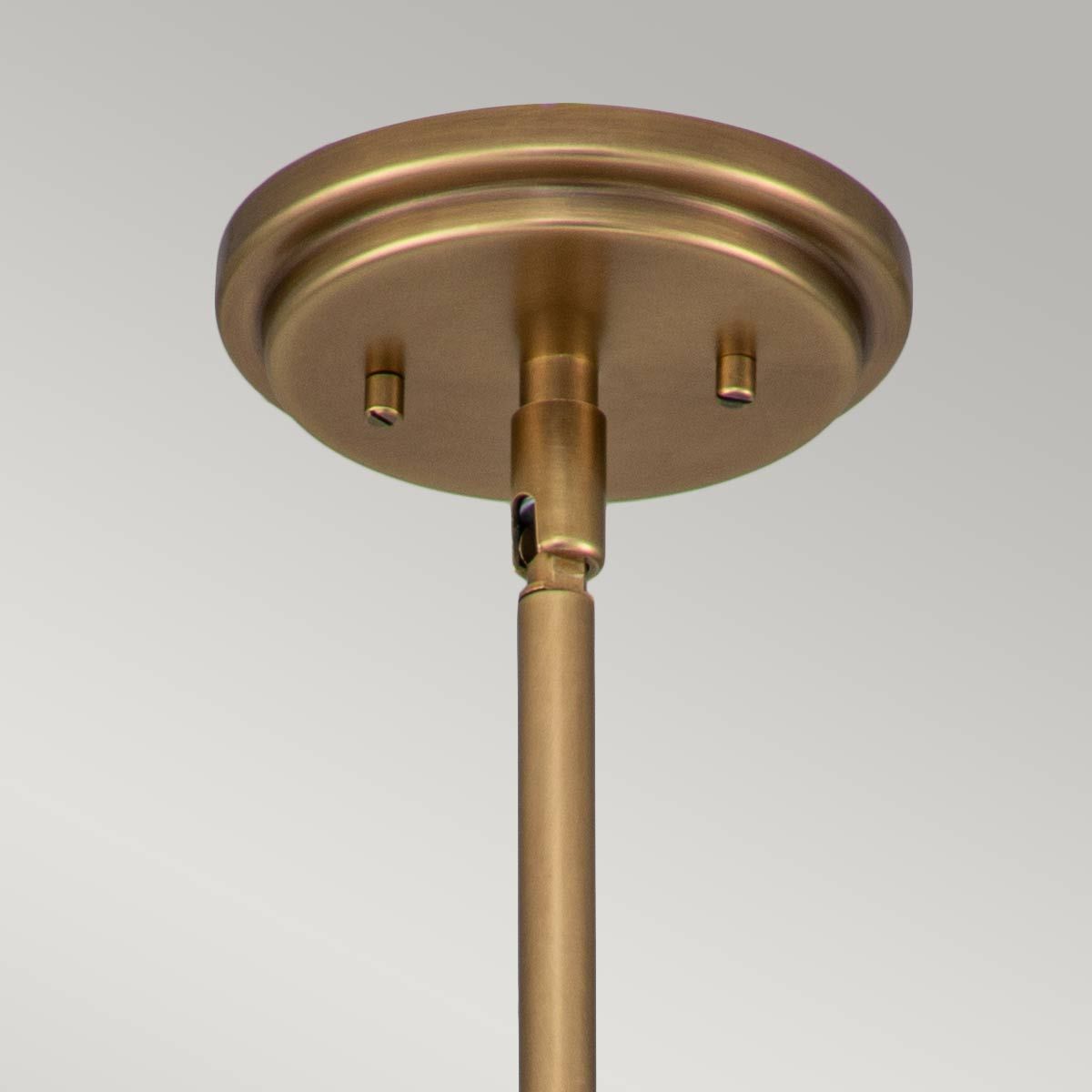 Amelia In Light Mini Pendant In Heritage Brass