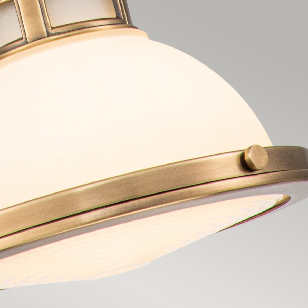 Amelia In Light Mini Pendant In Heritage Brass