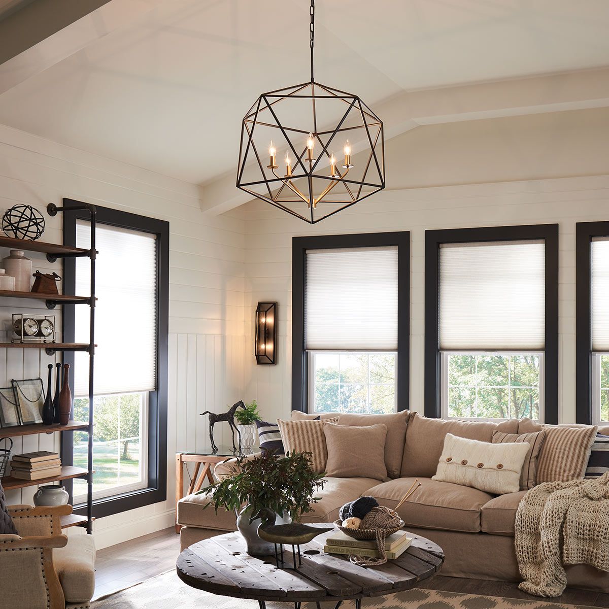 Astrid Light Pendant Chandelier in Matte Bronze and Deluxe Gold
