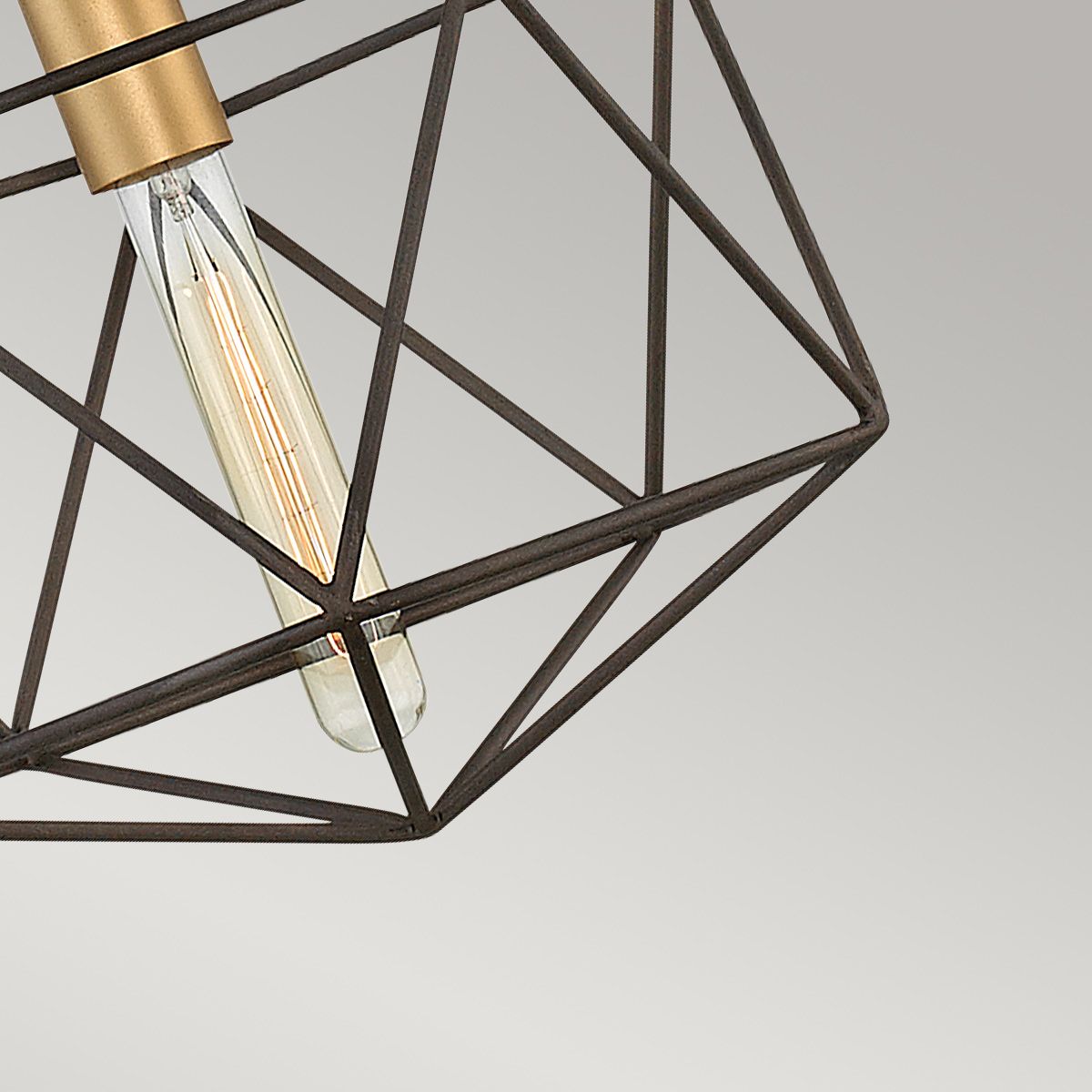 Astrid Mini Pendant in Matte Bronze and Deluxe Gold