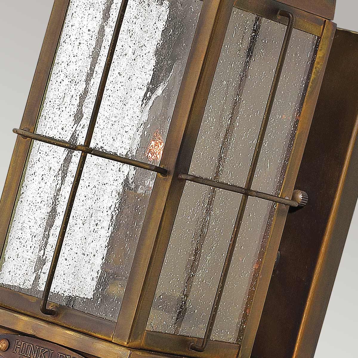 Bingham in Light Small Wall Lantern in Sienna