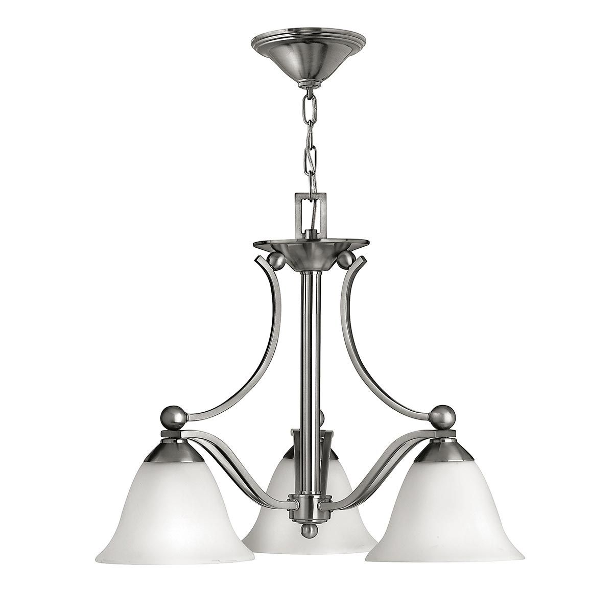 Bolla Light Chandelier in Brushed Nickel