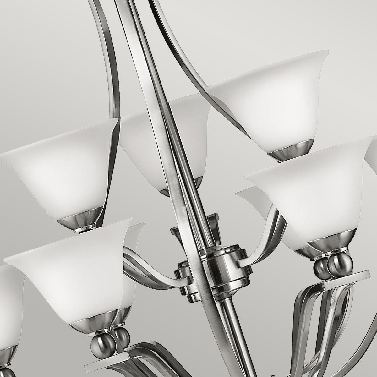 Bolla Light Chandelier in Brushed Nickel