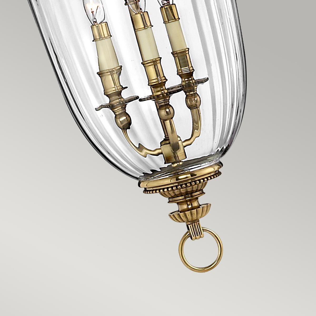 Cambridge Light Large Pendant in Burnished Brass