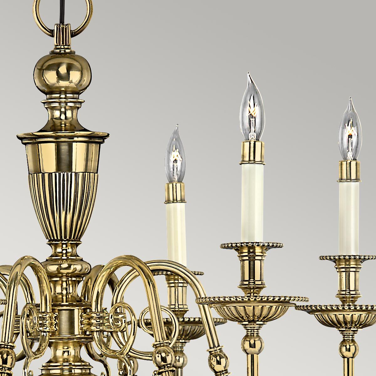Cambridge In Light Chandelier In Burnished Brass