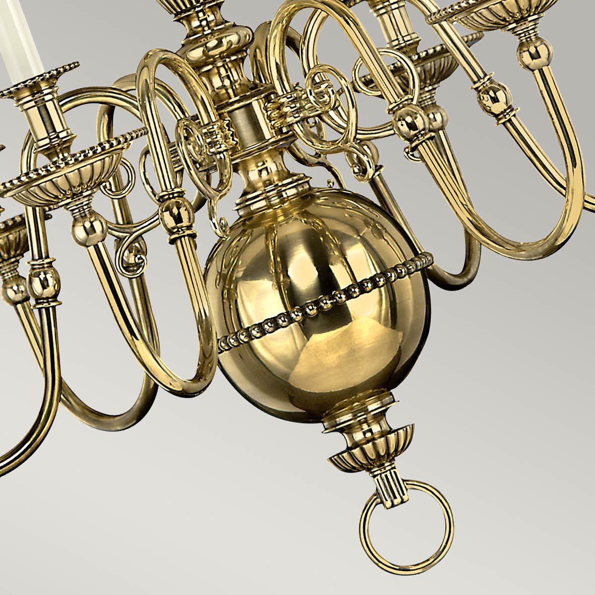 Cambridge In Light Chandelier In Burnished Brass