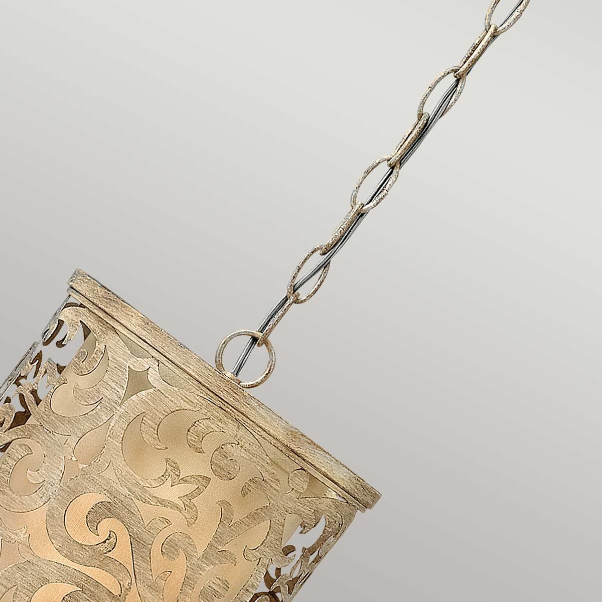 Carabel In Light Mini Pendant In Brushed Champagne