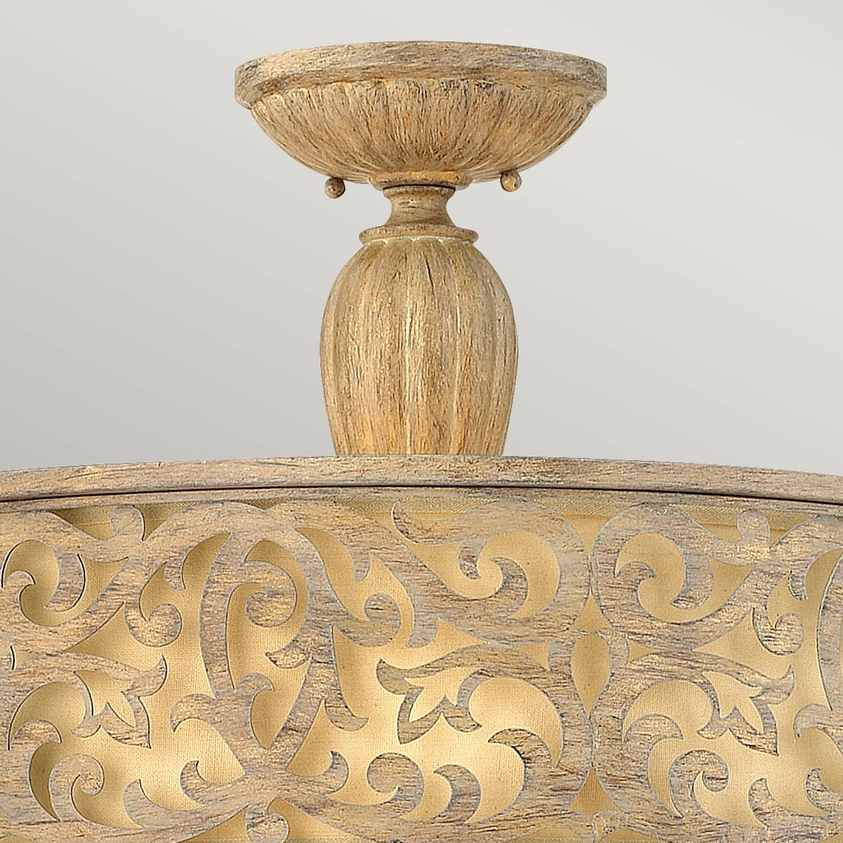 Carabel Light Large Semi-Flush in Brushed Champagne
