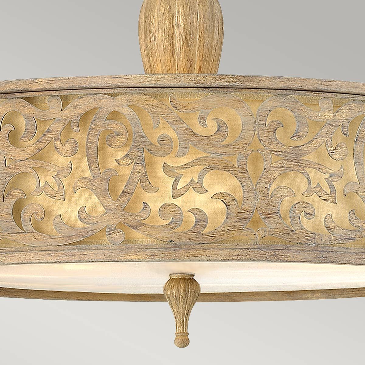 Carabel Light Large Semi-Flush in Brushed Champagne