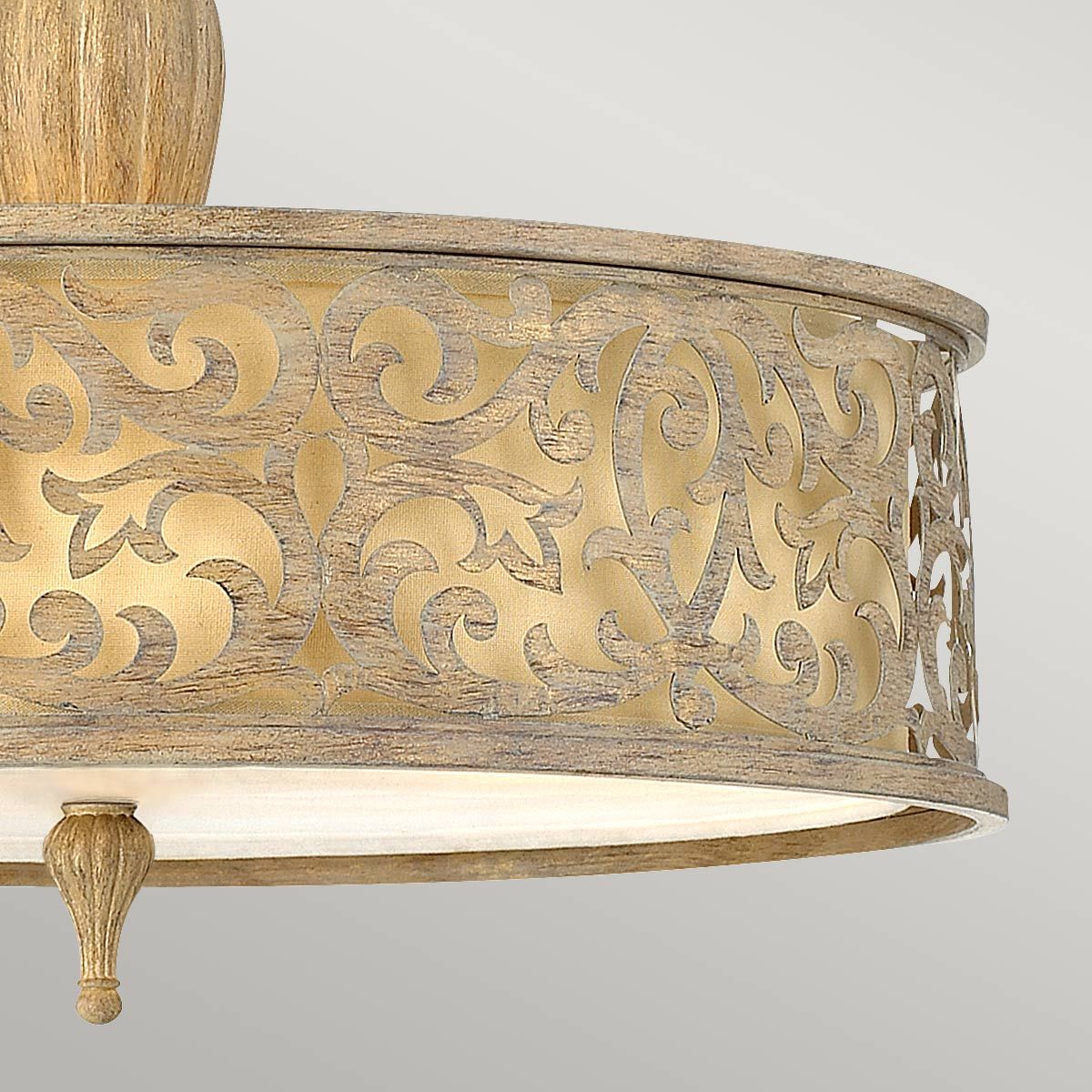 Carabel Light Large Semi-Flush in Brushed Champagne