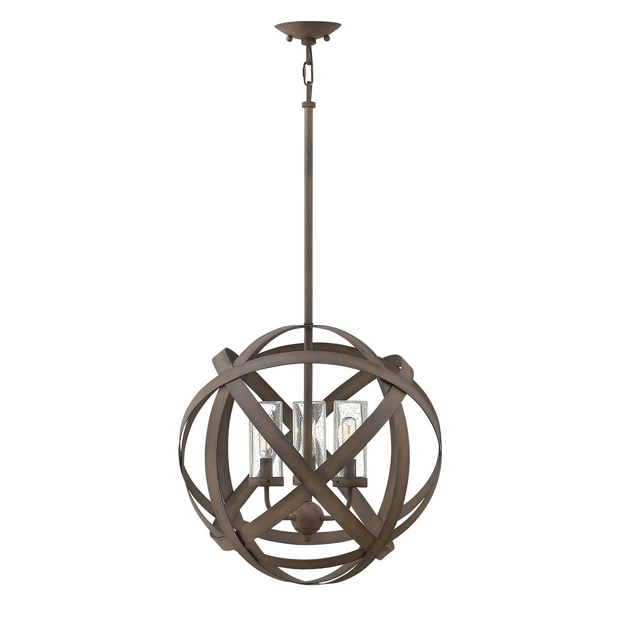 Carson In Light Outdoor Chandelier In Vintage Iron