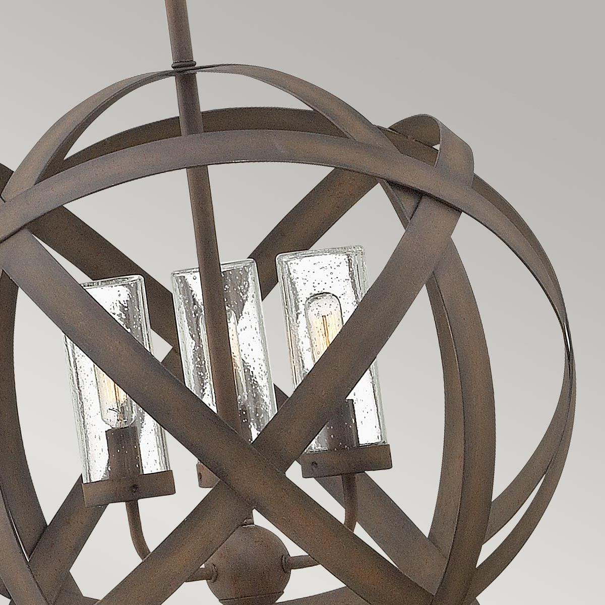 Carson In Light Outdoor Chandelier In Vintage Iron