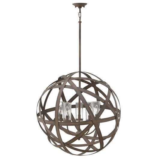 Carson In Vintage Iron Outdoor Chandelier
