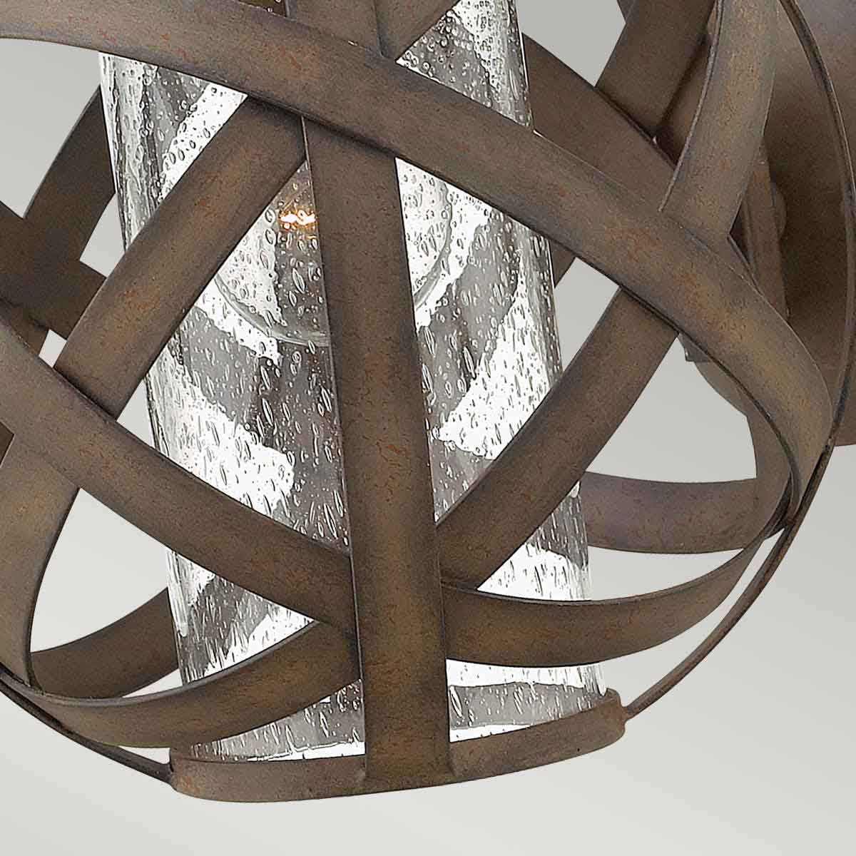 Carson Light Small Wall Lantern in Vintage Iron
