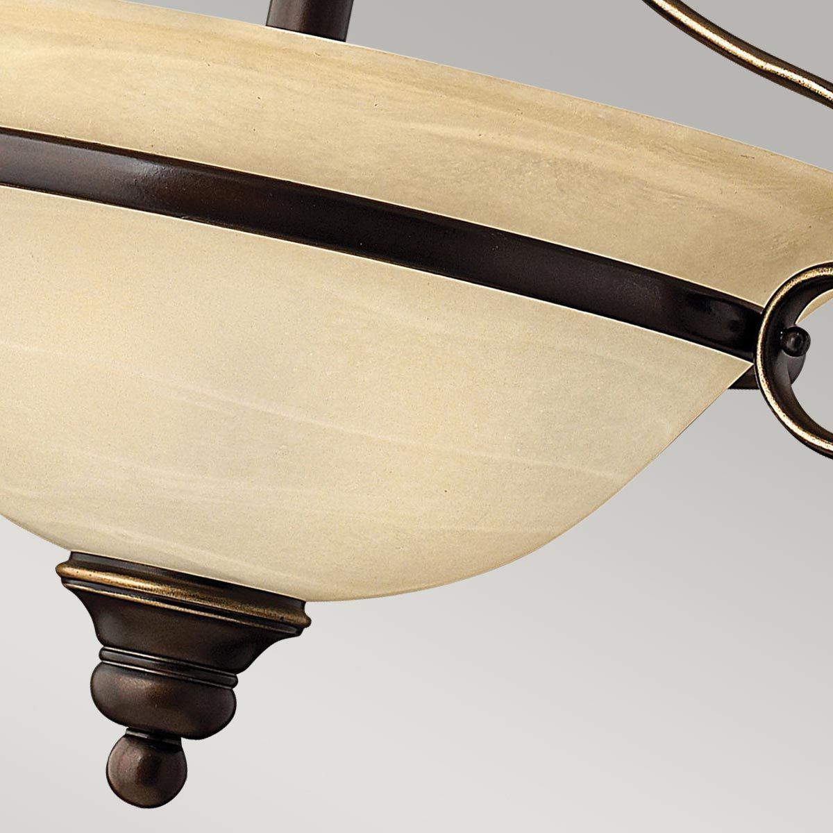 Cello Light Semi-Flush in Antique Bronze
