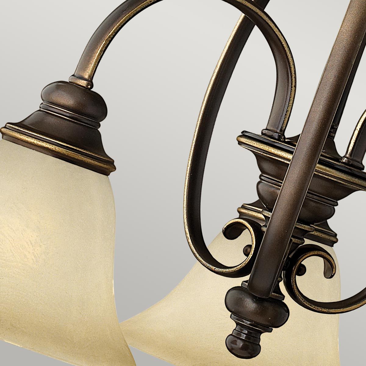 Cello Light Chandelier in Antique Bronze