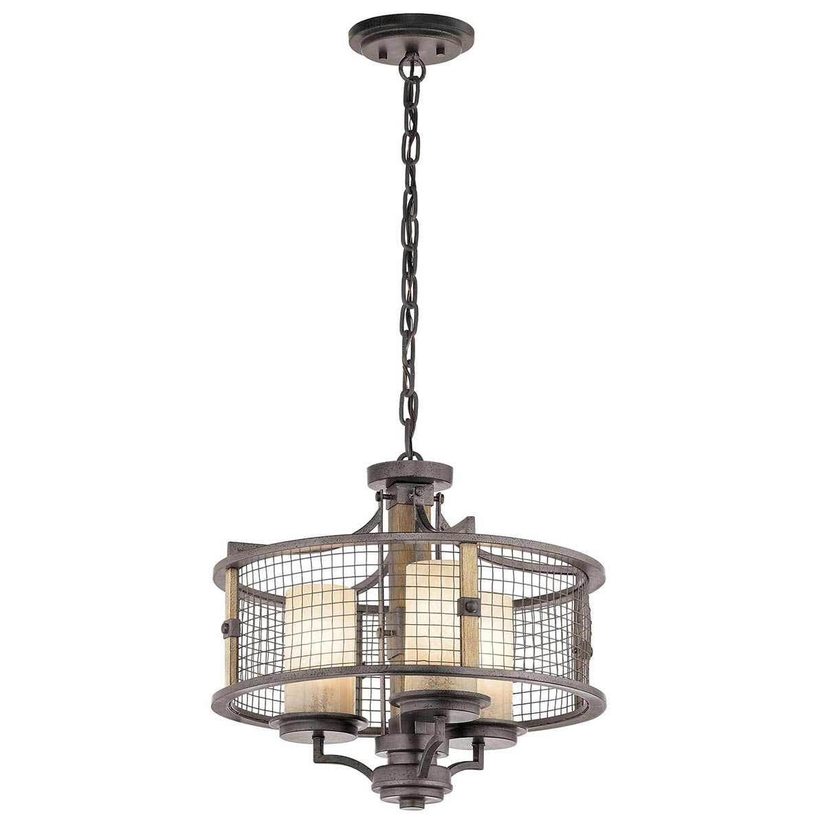 Ahrendale Light Duo Mount Chandelier in Anvil Iron