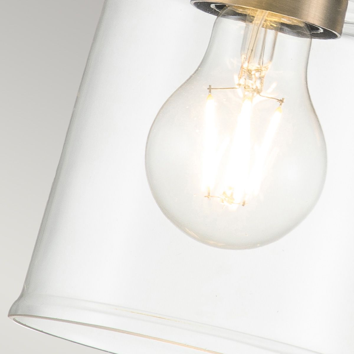 Aivian Light Wall Light in Weathered Brass