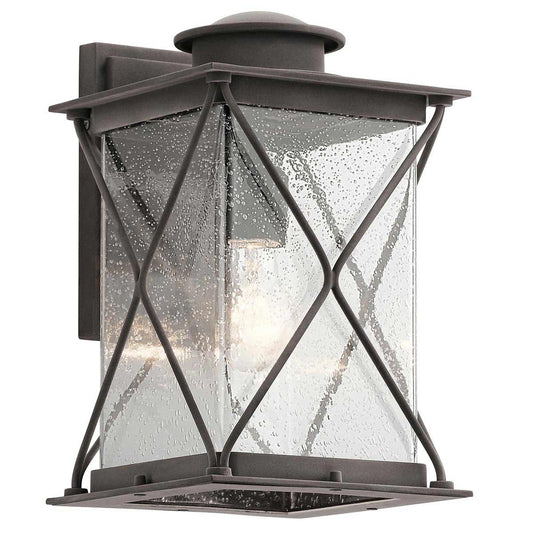 Argyle Light Medium Outdoor Wall Light in Weathered Zinc