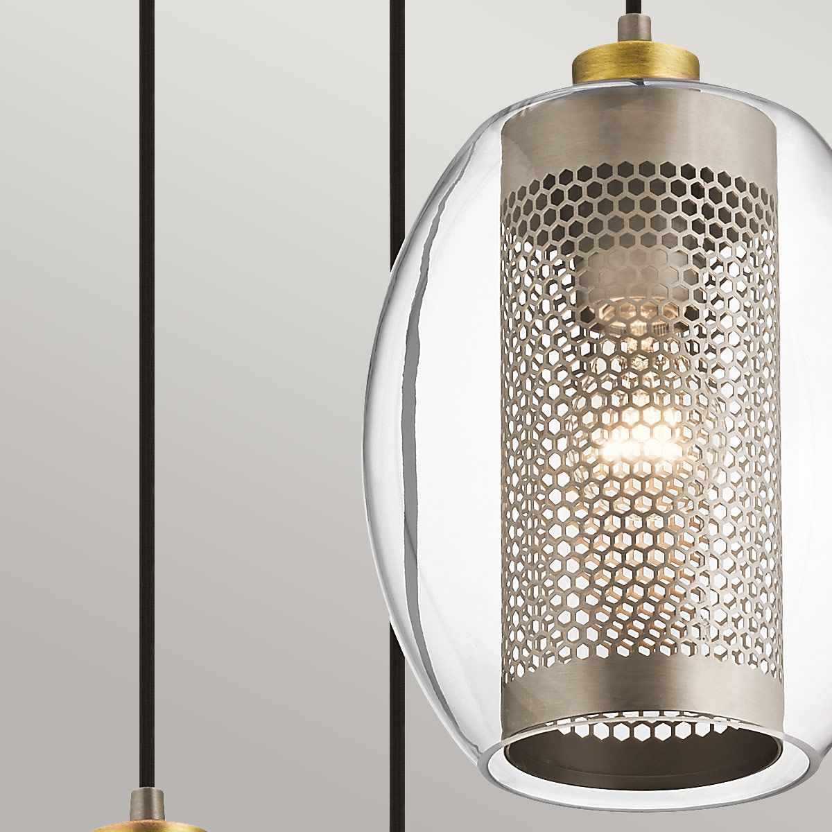 Asher Light Pendant Circle in Antique Pewter