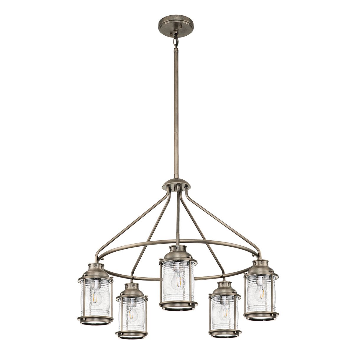 Ashland Bay Light Outdoor Chandelier in Burnished Bronze