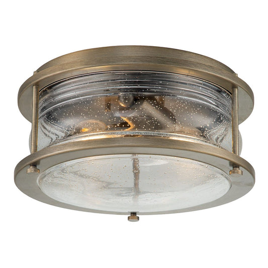 Ashland Bay Light Outdoor Ceiling Flush in Burnished Bronze
