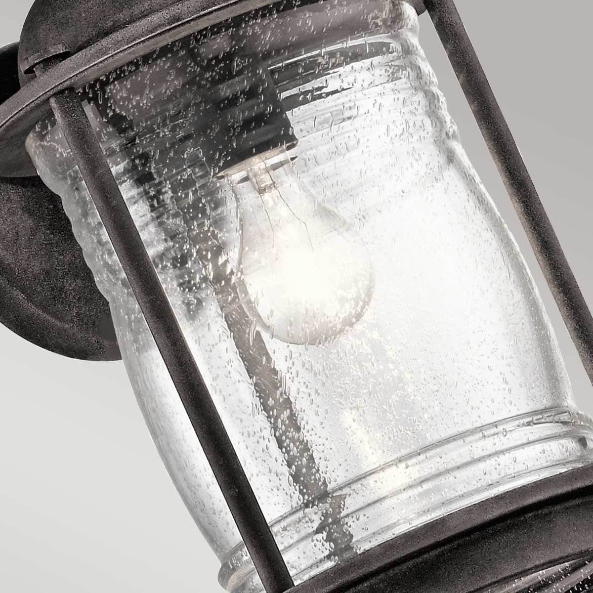 Ashland Bay Light Large Wall Lantern in Weathered Zinc