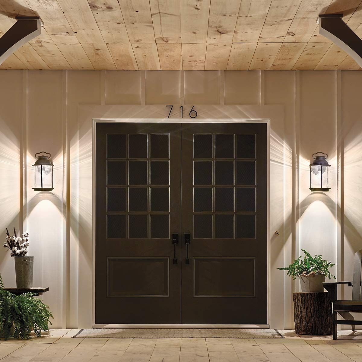 Ashland Bay Light Large Wall Lantern in Weathered Zinc