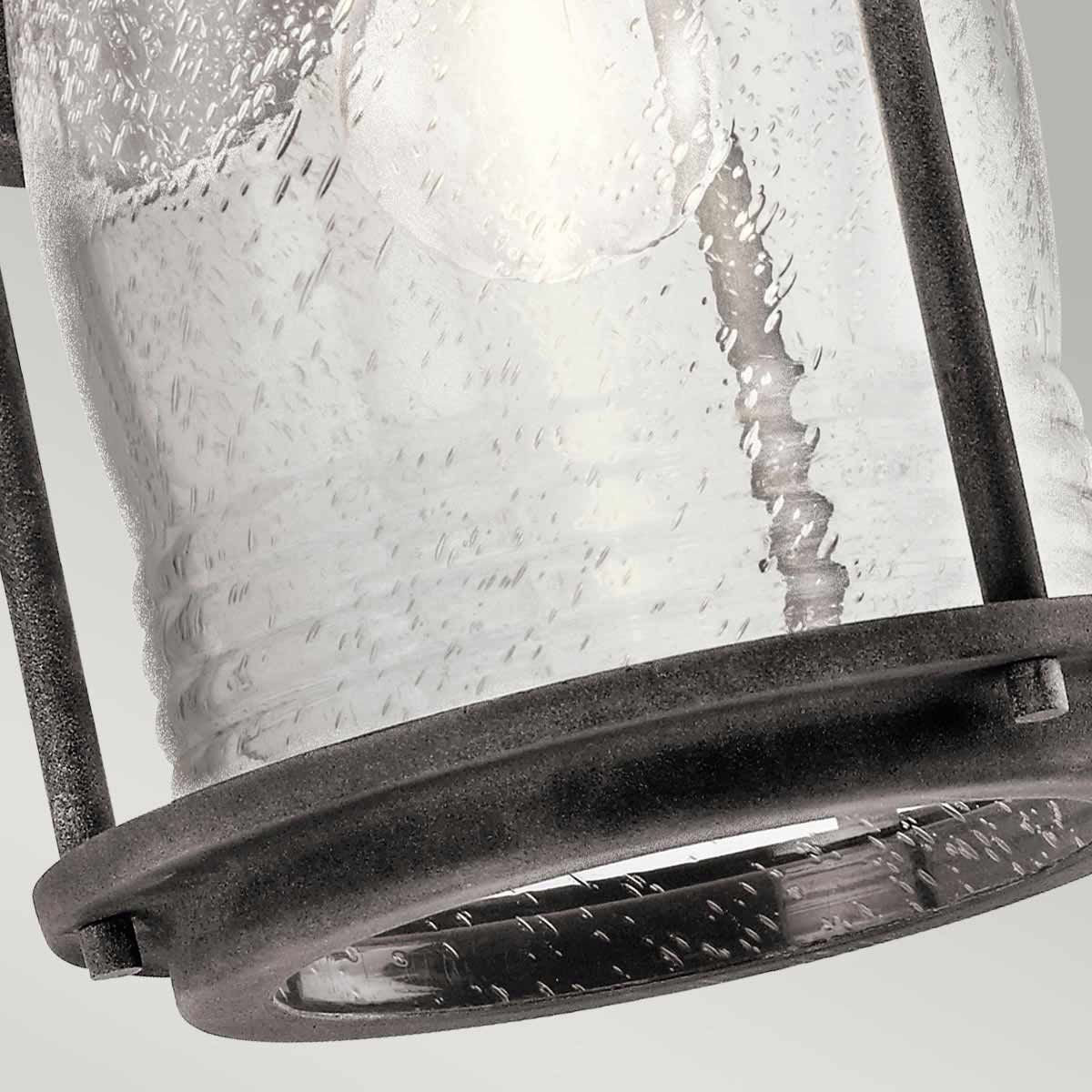 Ashland Bay Light Medium Wall Lantern in Weathered Zinc