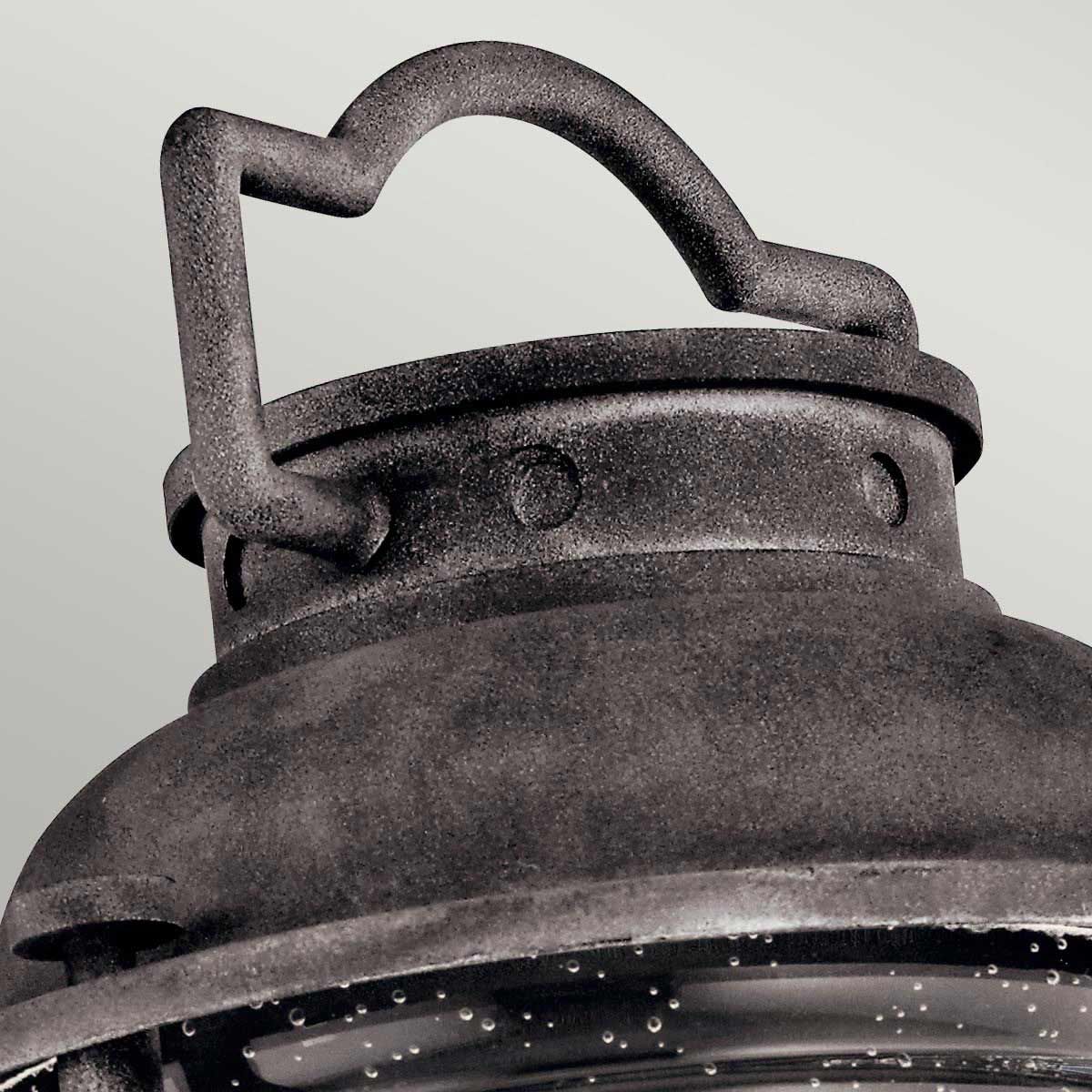 Ashland Bay Light Medium Pedestal Lantern in Weathered Zinc