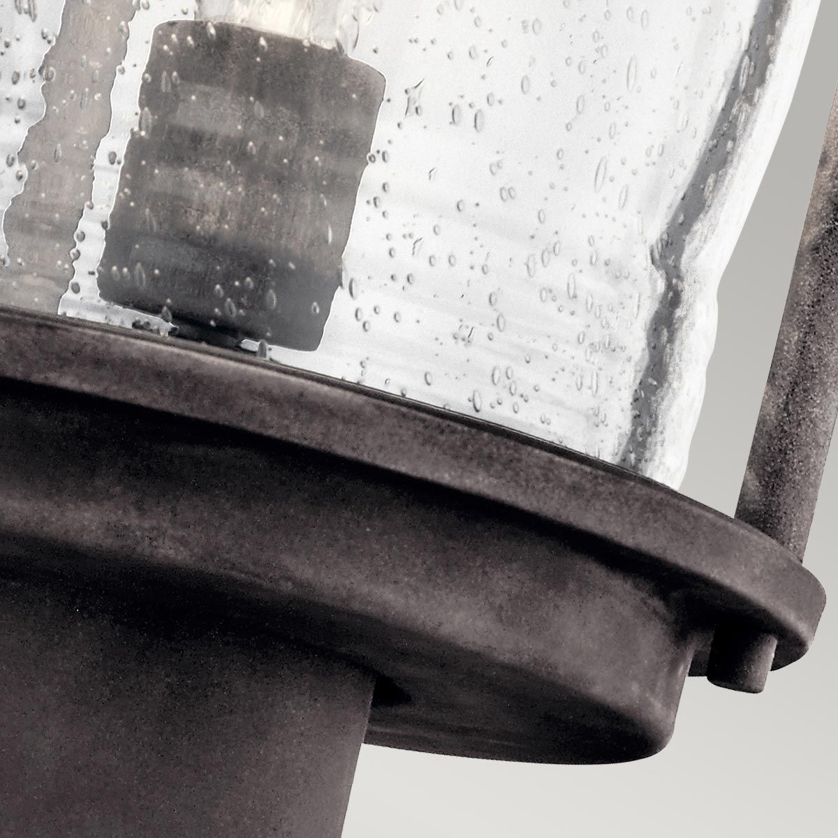 Ashland Bay Light Medium Pedestal Lantern in Weathered Zinc
