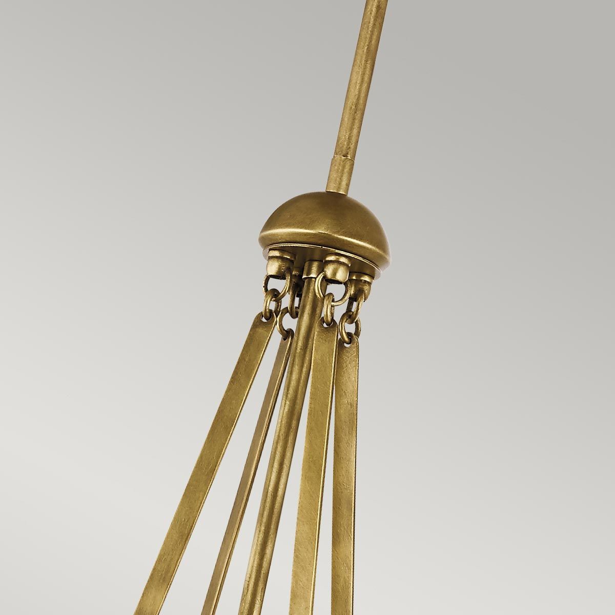 Aster Light Pendant in Natural Brass
