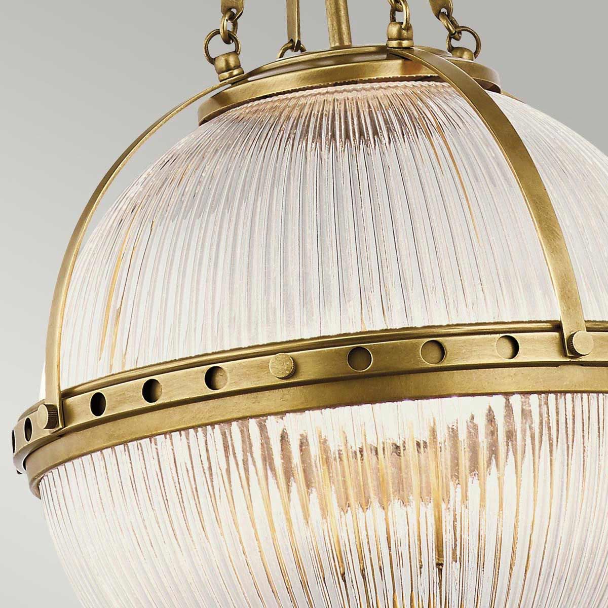 Aster Light Pendant in Natural Brass