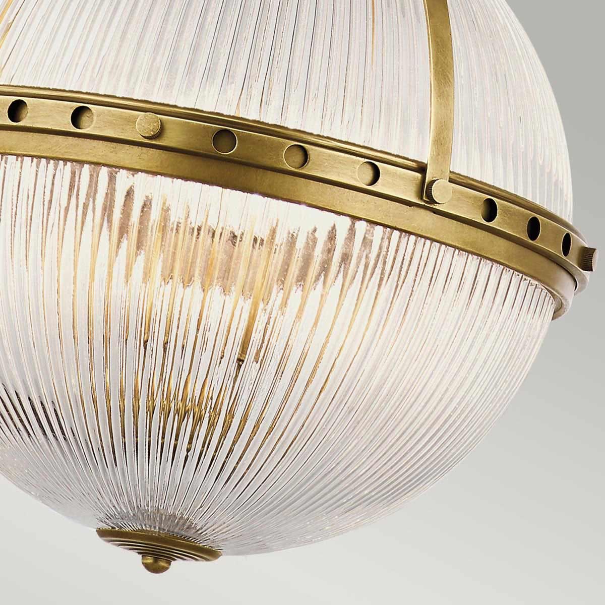 Aster Light Pendant in Natural Brass
