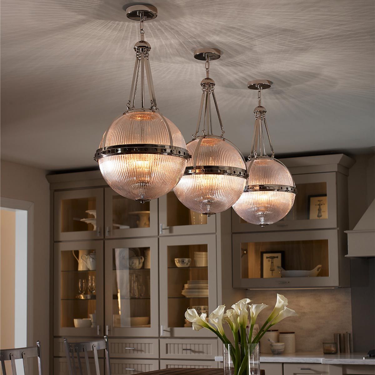 Aster Light Pendant in Polished Nickel