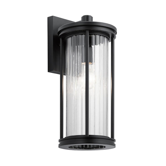 Barras in Light Medium Wall Lantern in Black