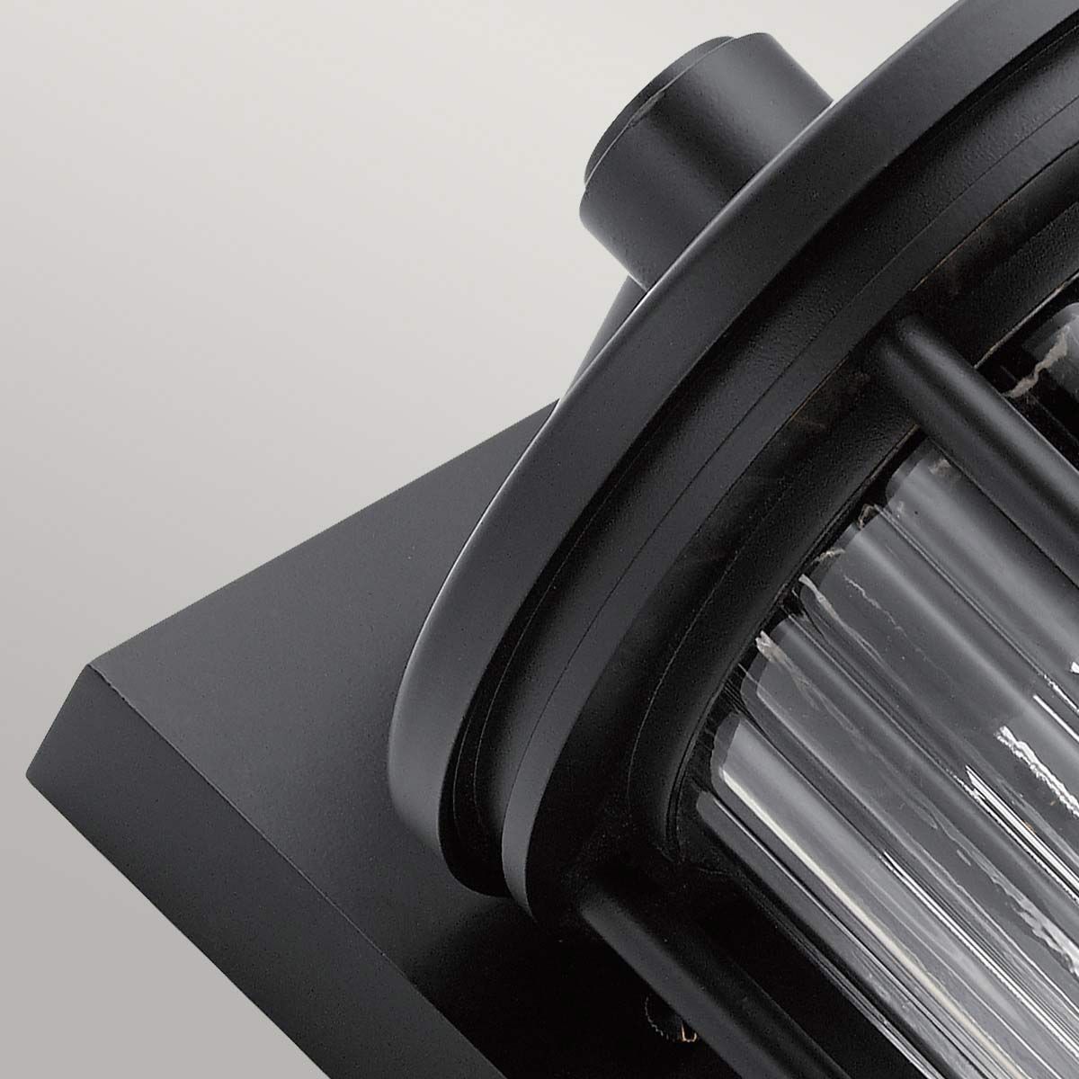 Barras in Light Medium Wall Lantern in Black