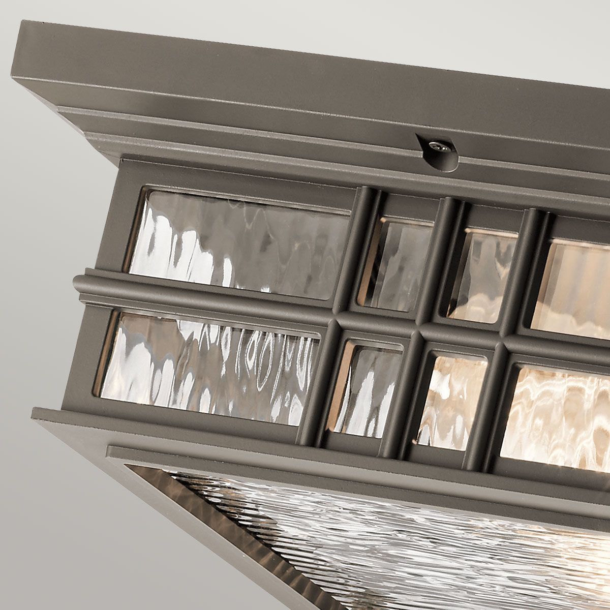 Beacon Square Light Flush in Olde Bronze