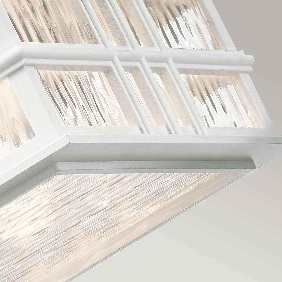 Beacon Square Light Flush in White