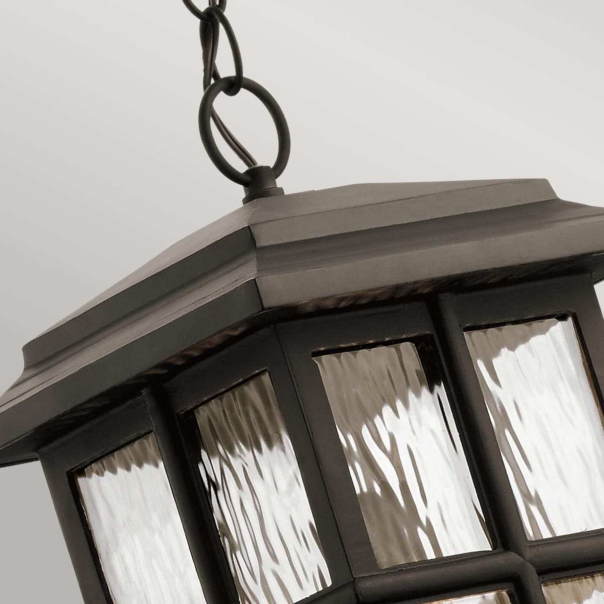Beacon Square Light Chain Lantern in Olde Bronze
