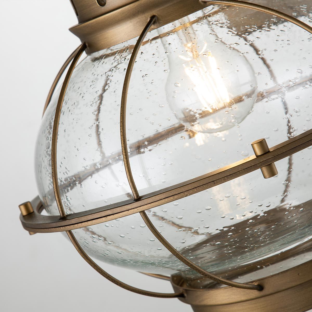 Bridgepoint In Light Large Wall Lantern In Natural Brass