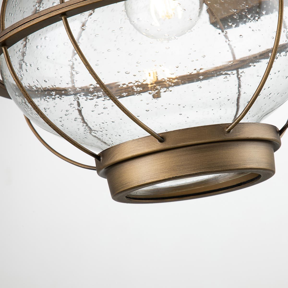 Bridgepoint In Light Large Wall Lantern In Natural Brass