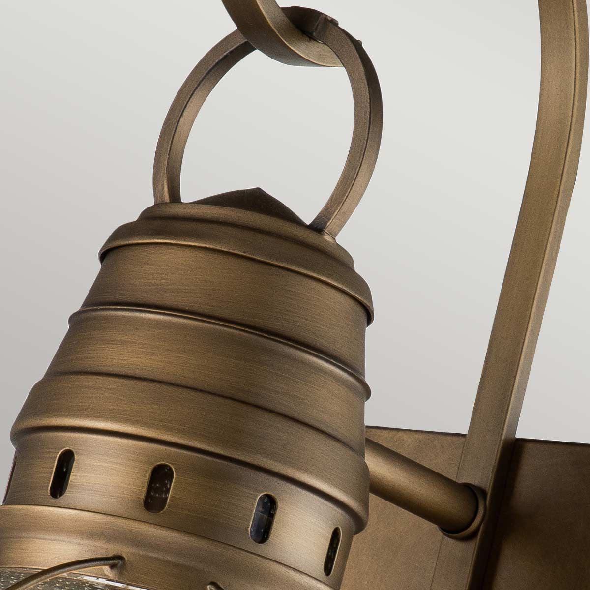 Bridgepoint In Light Large Wall Lantern In Natural Brass