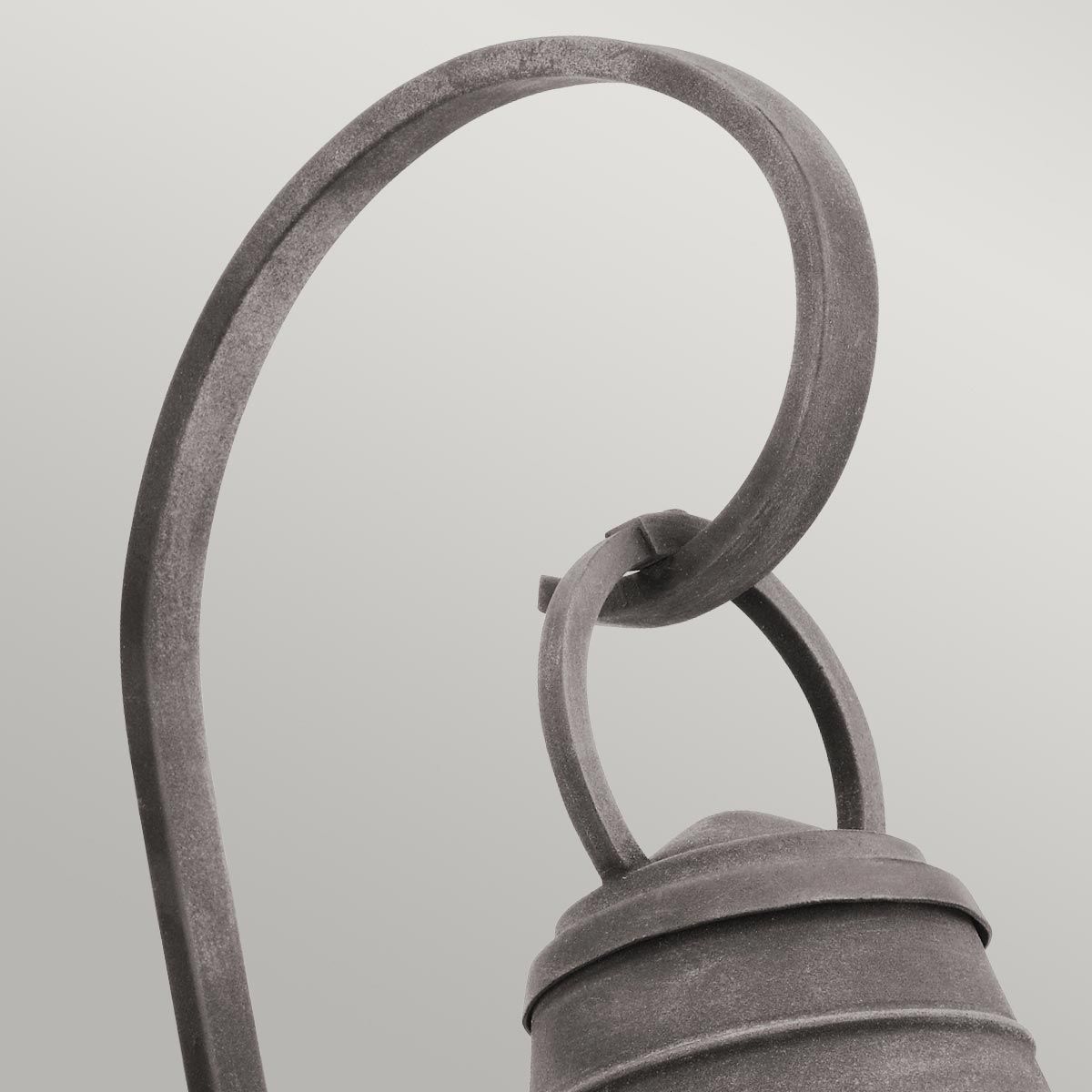 Bridgepoint Light Large Wall Lantern in Weathered Zinc