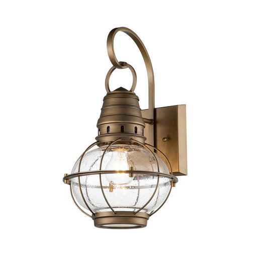Bridgepoint Light Medium Wall Lantern in Natural Brass