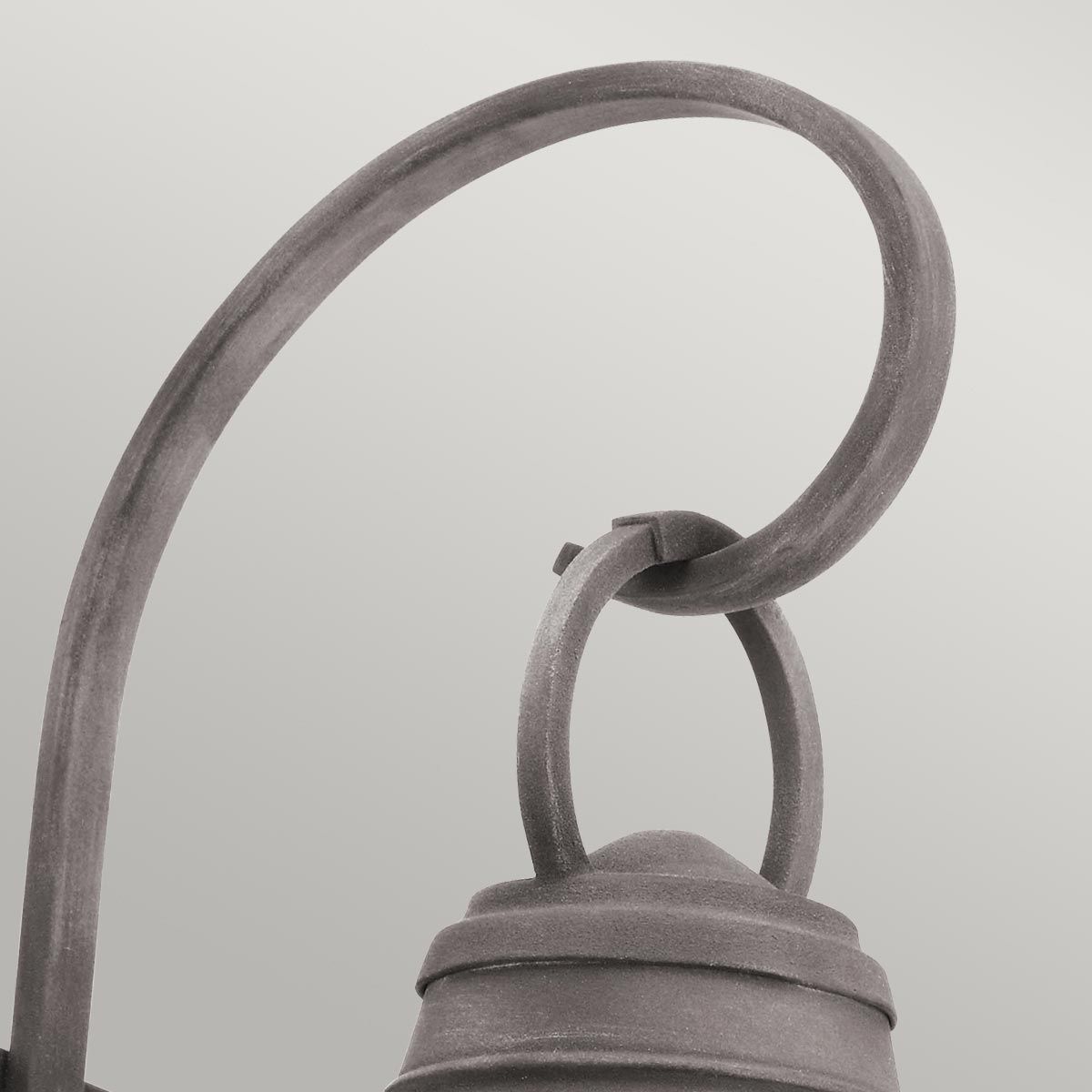 Bridgepoint in Light Medium Wall Lantern in Weathered Zinc
