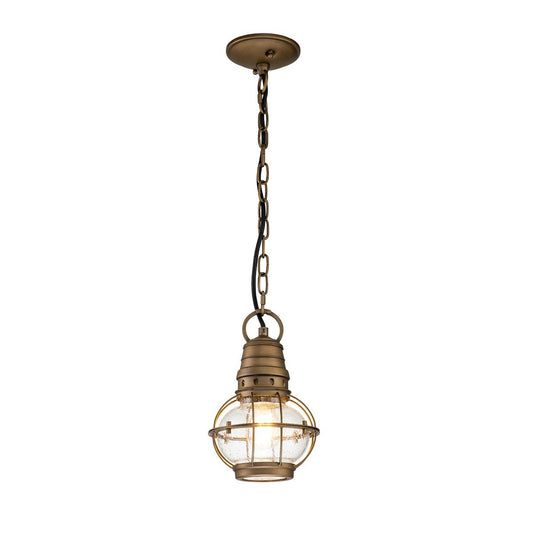 Bridgepoint In Light Small Chain Lantern In Natural Brass