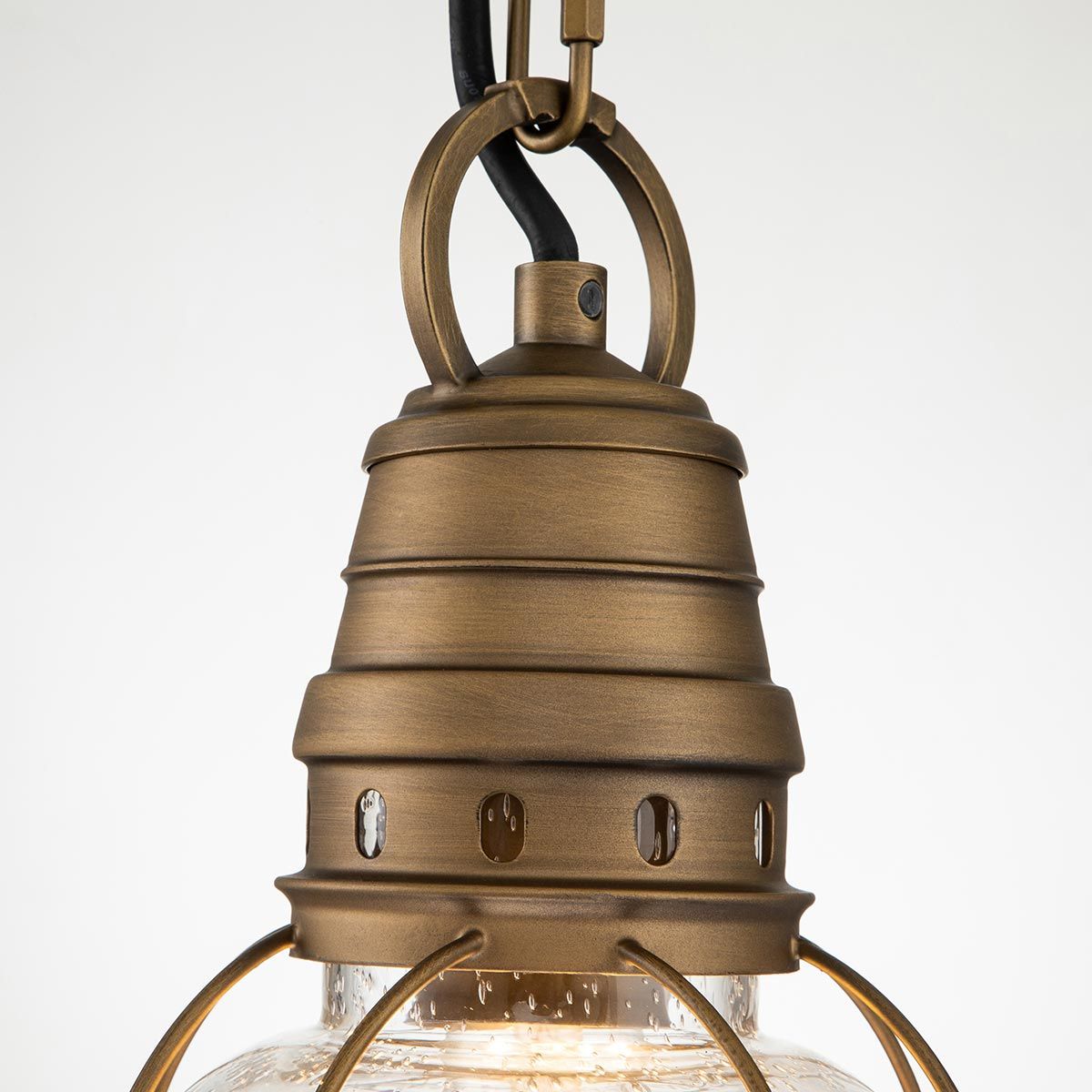 Bridgepoint In Light Small Chain Lantern In Natural Brass