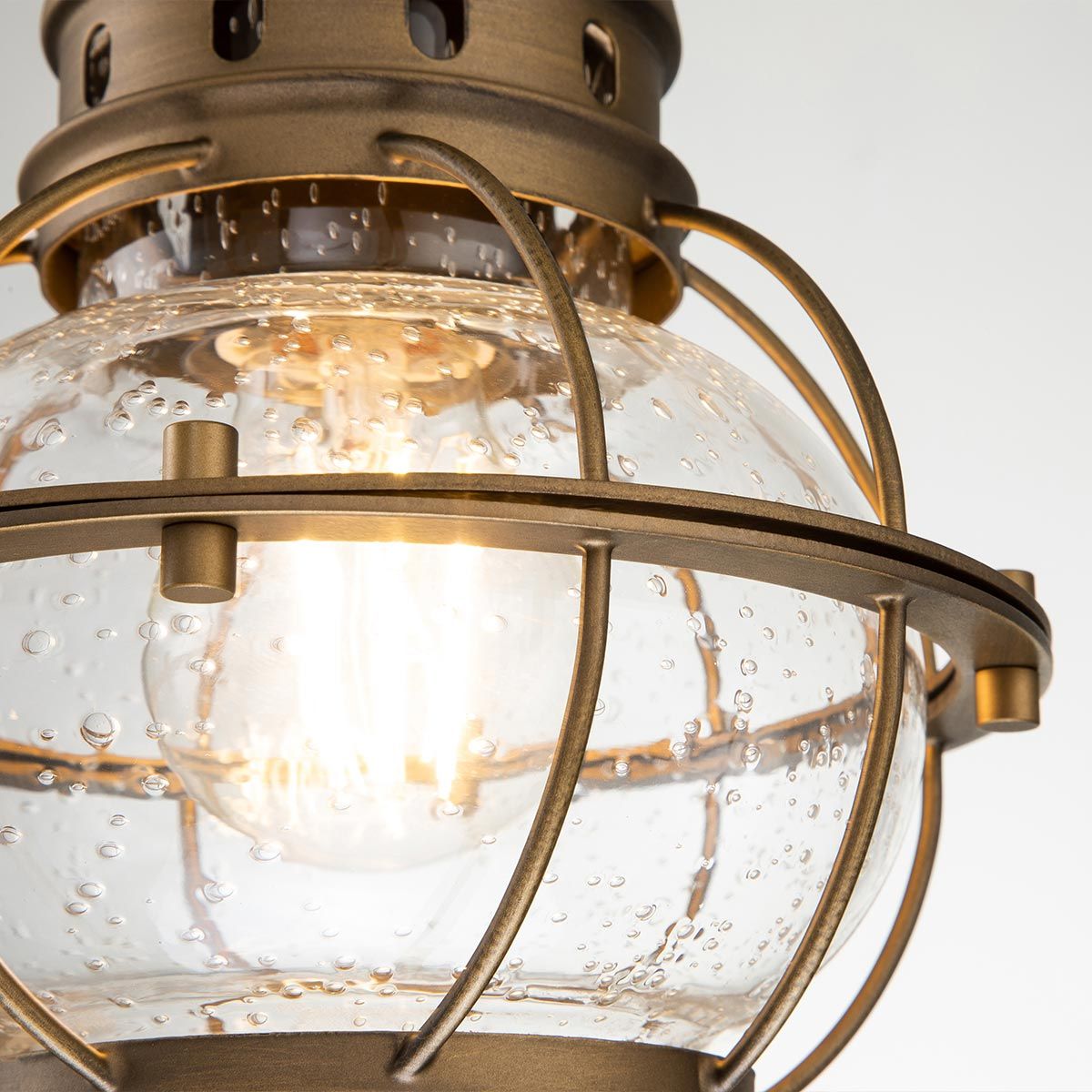 Bridgepoint In Light Small Chain Lantern In Natural Brass